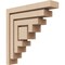 Ekena Millwork 2"W x 10"D x 10"H Thin Landon Rough Cedar Woodgrain TimberThane Corbel, Primed Tan CORUR02X10X10LANRCPR - alternate 1